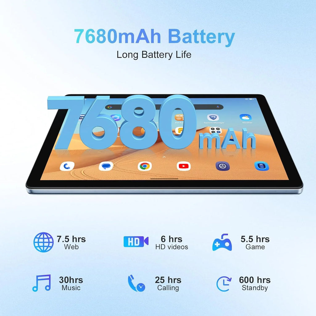 10 inch Tablet 64GB ROM 8GB RAM Android 13 Gray H9774