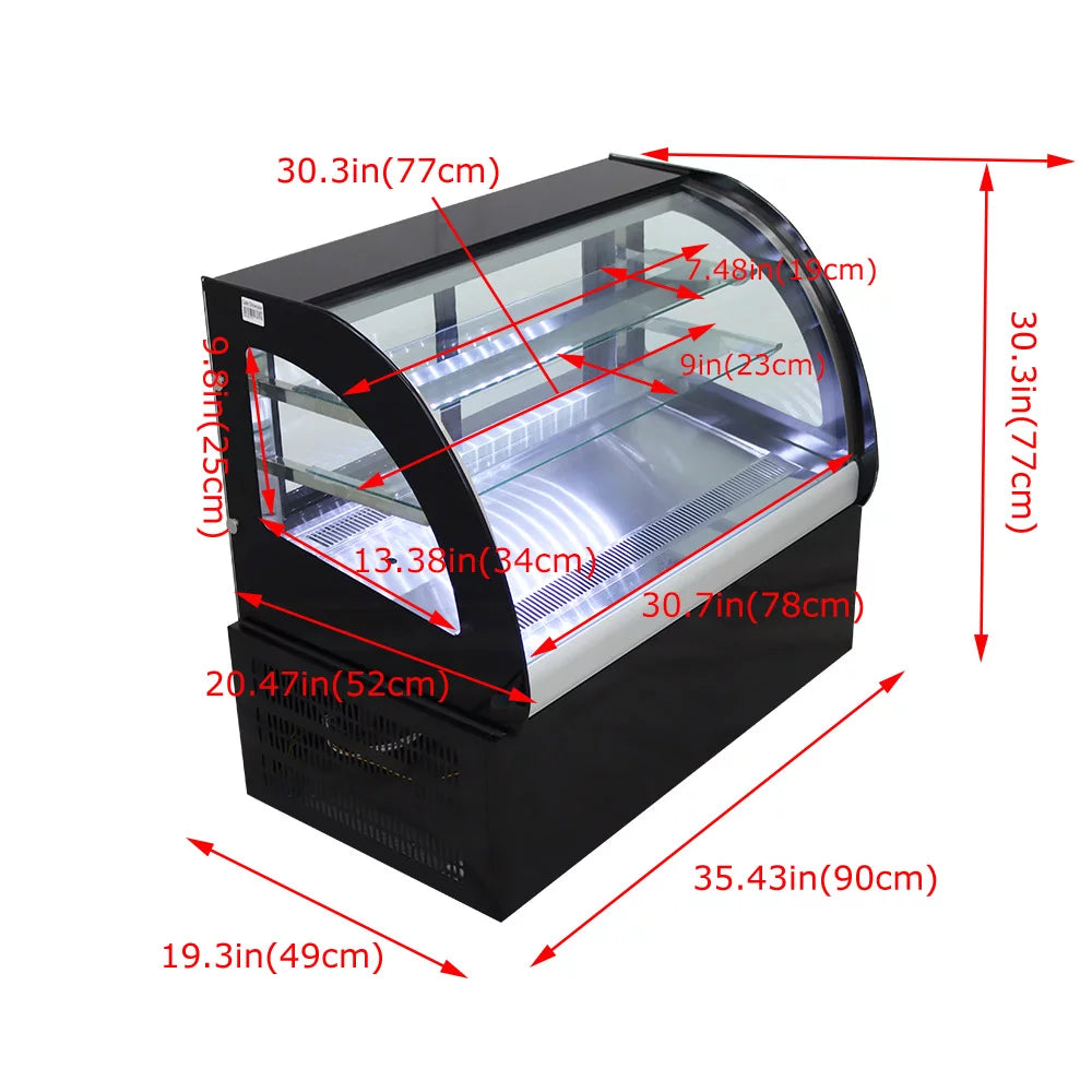 Refrigerated Cake Display Cabinet with Sliding Doors X168134