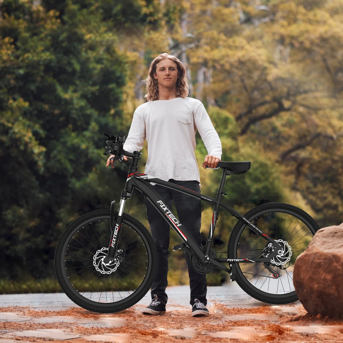 26 inch Mountain Bike 21 Speed Dual Disc Brake Front Suspension L429