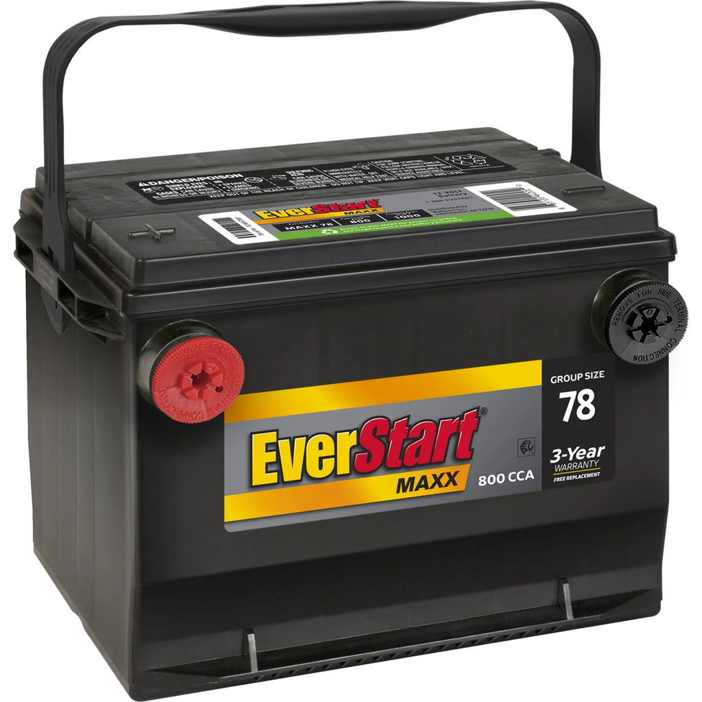 Lead Acid Automotive Battery, Group Size 78 12 Volt, 800 CCA X174