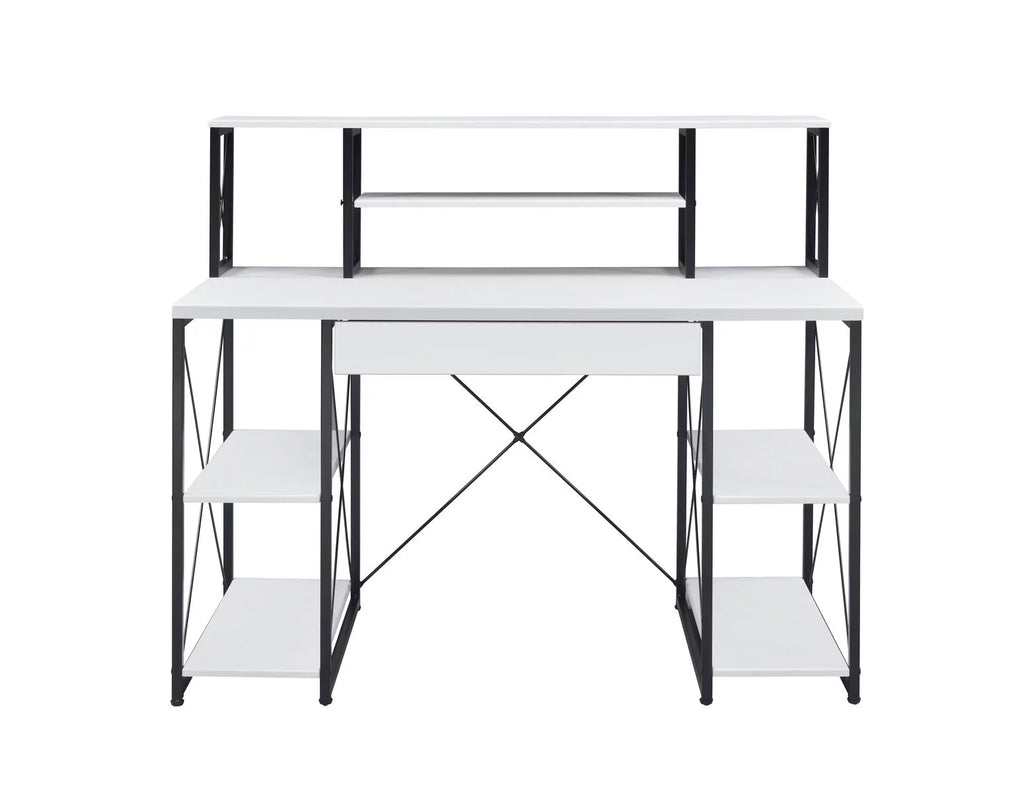White & Black Desk P34008