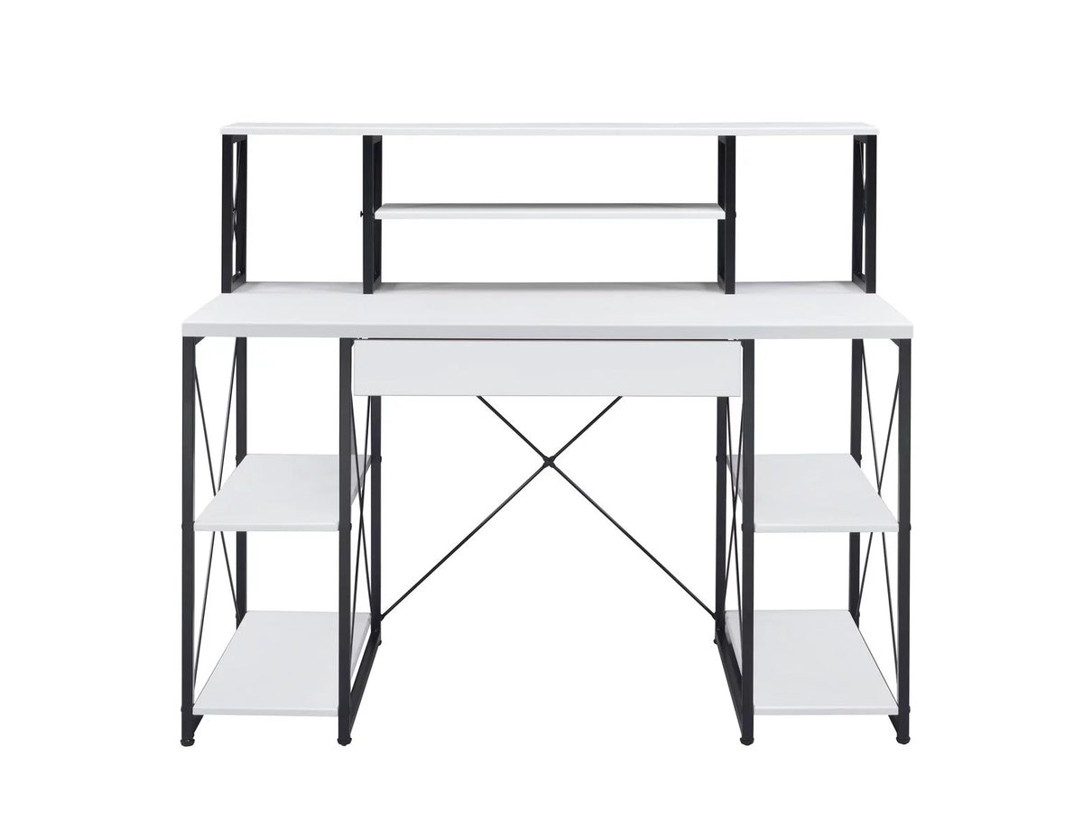 White & Black Desk P34008