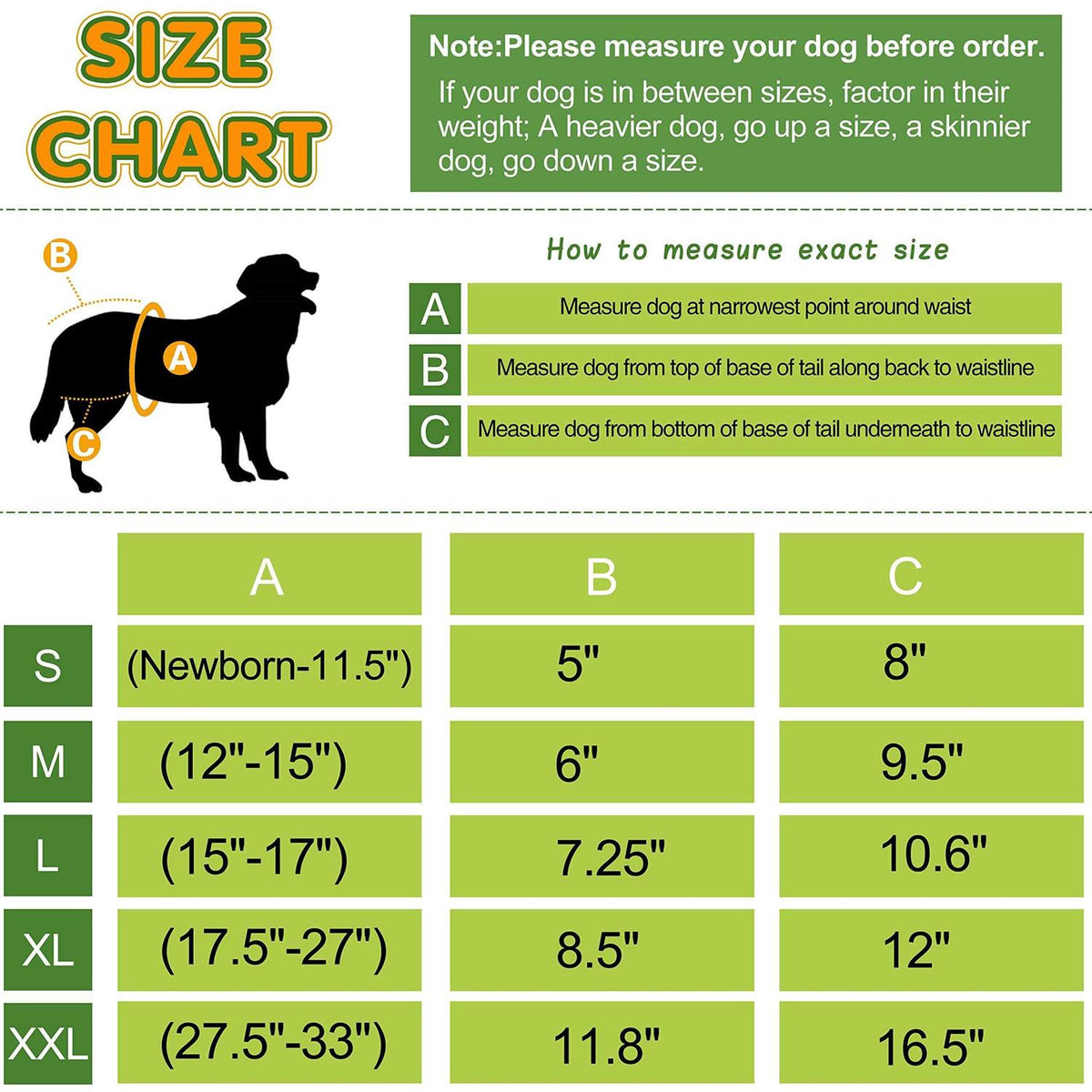 Washable Reusable Dog Diapers W686