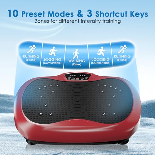 Vibration Plate Exercise Machine with Resistance Bands I319