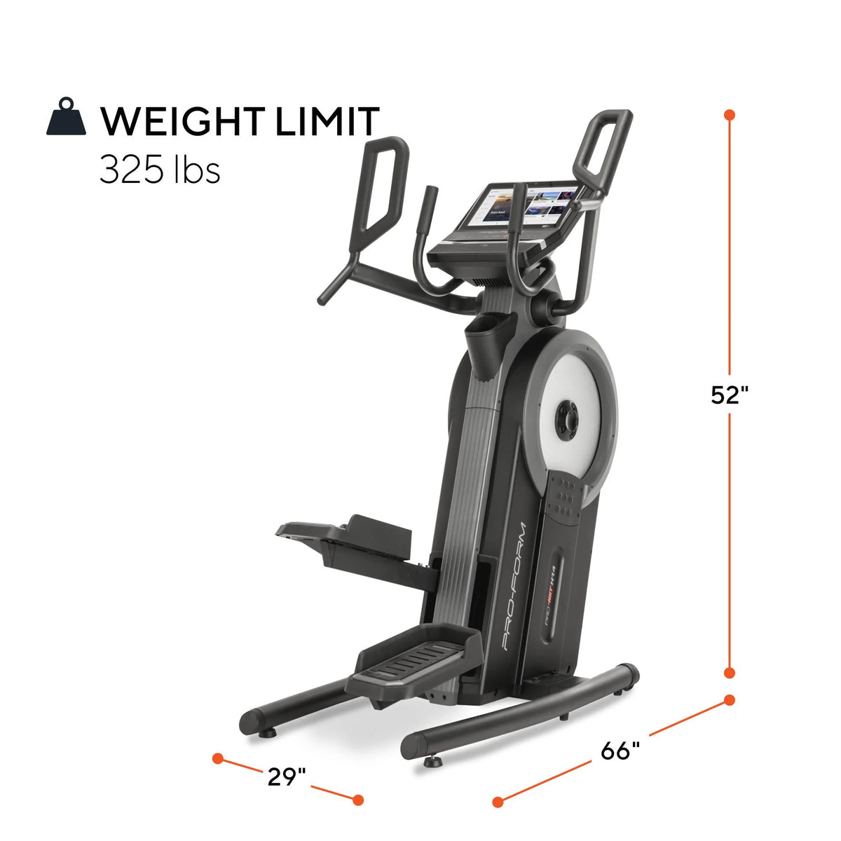 Elliptical with 14” Tilting Touchscreen H46044