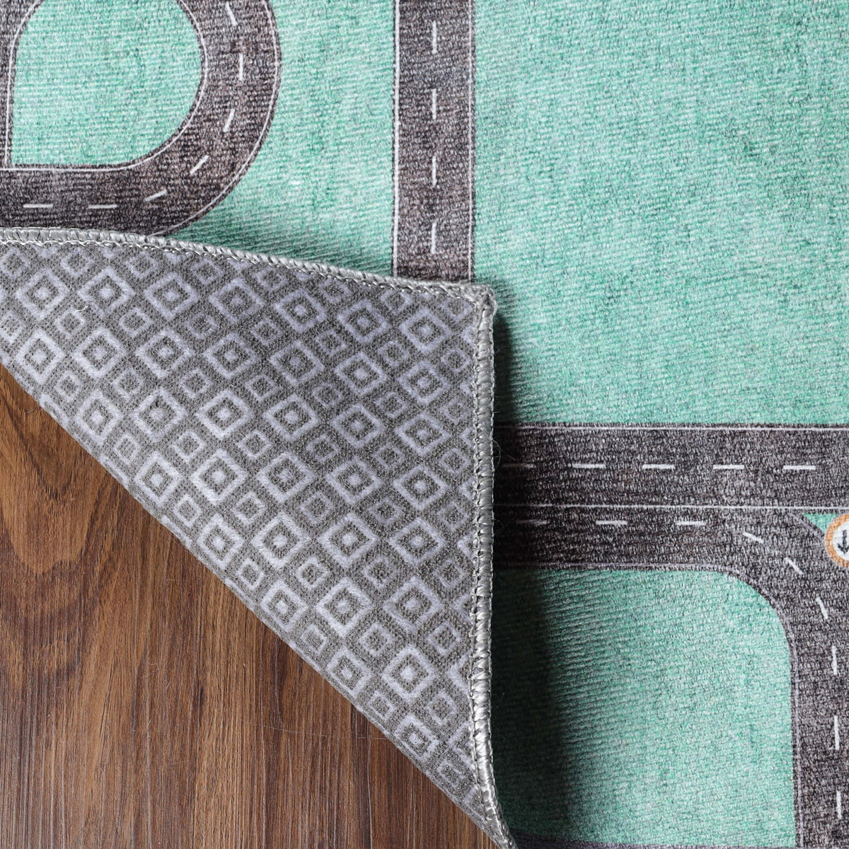 Pine Green 8' x 10' Kids Indoor Area Rug Z9935