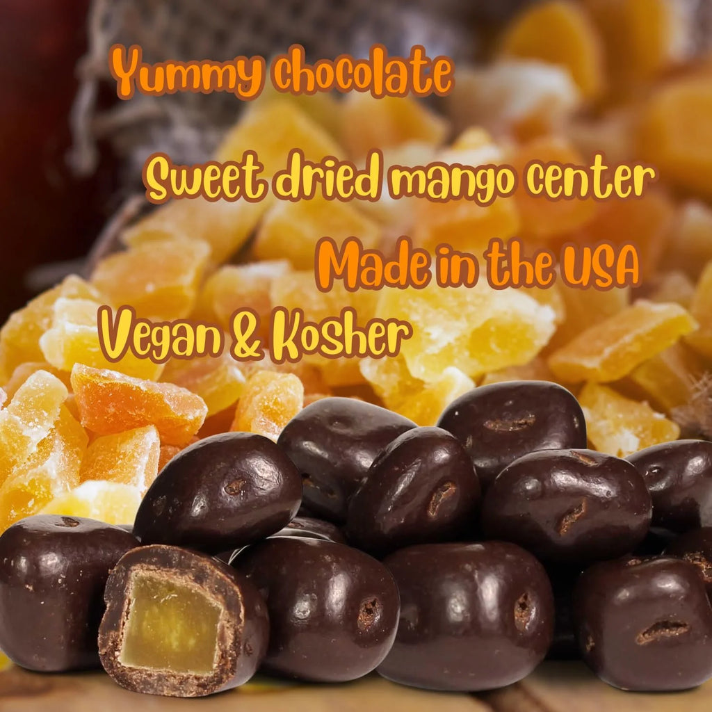 Dark Chocolate Covered Dried Mango 5 Lbs Bulk Bag Z5069