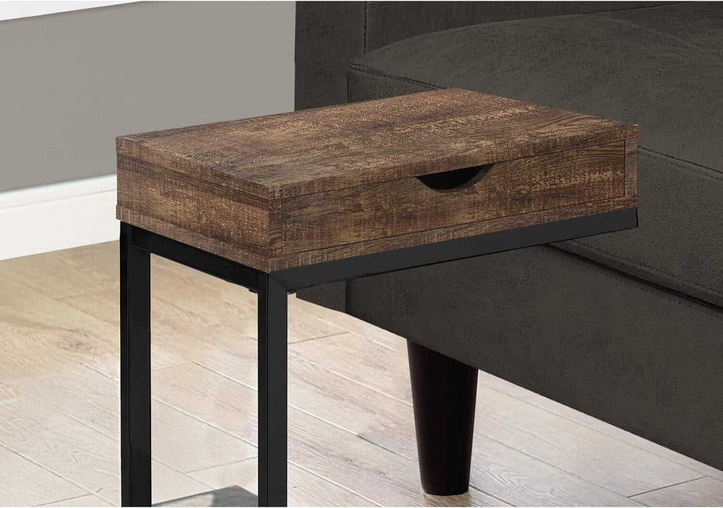 Brown Wood-Look Drawer Accent Table B8441