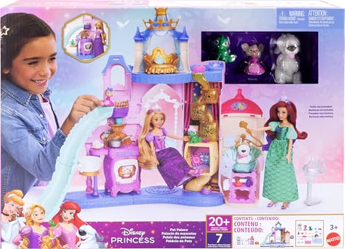 Disney Princess Pet Castle Playset with 7 Play Areas W479467