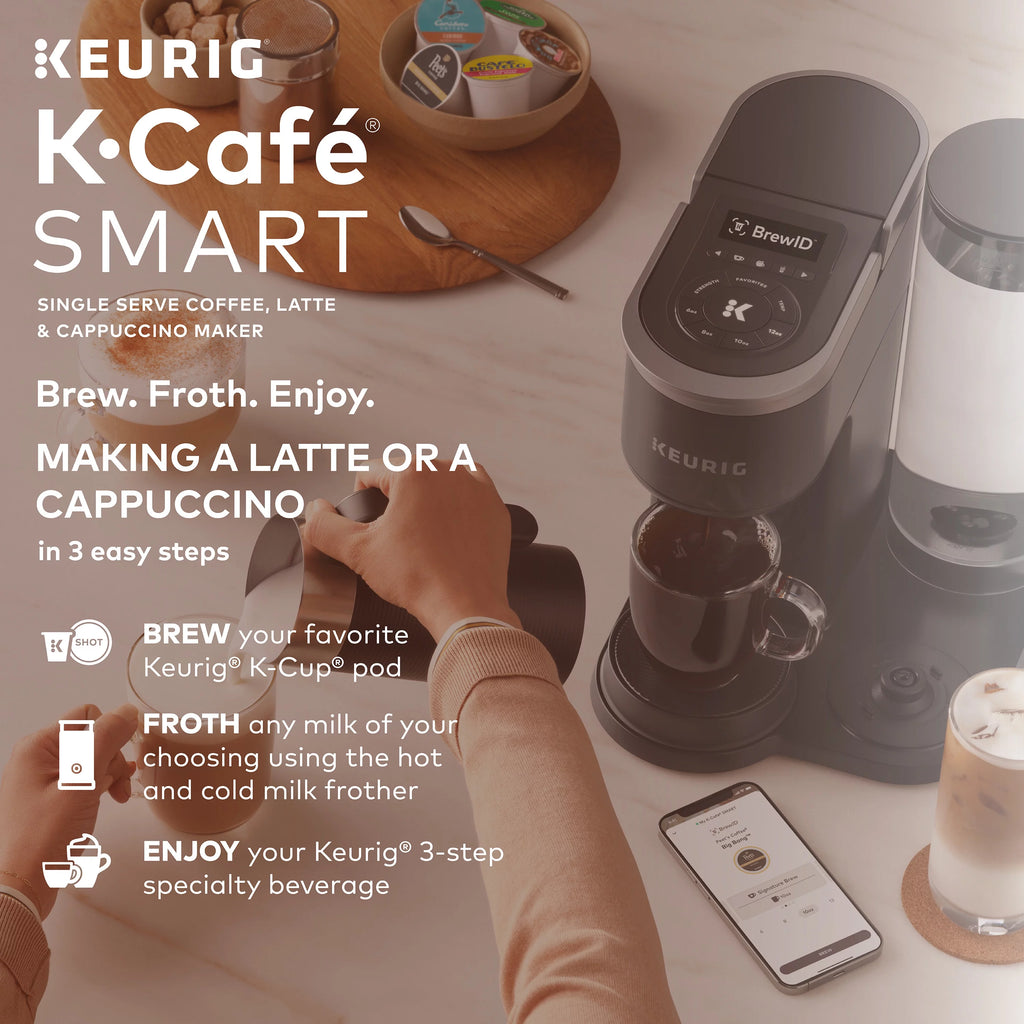 Single Serve Coffee, Latte and Cappuccino Maker, Black W88905