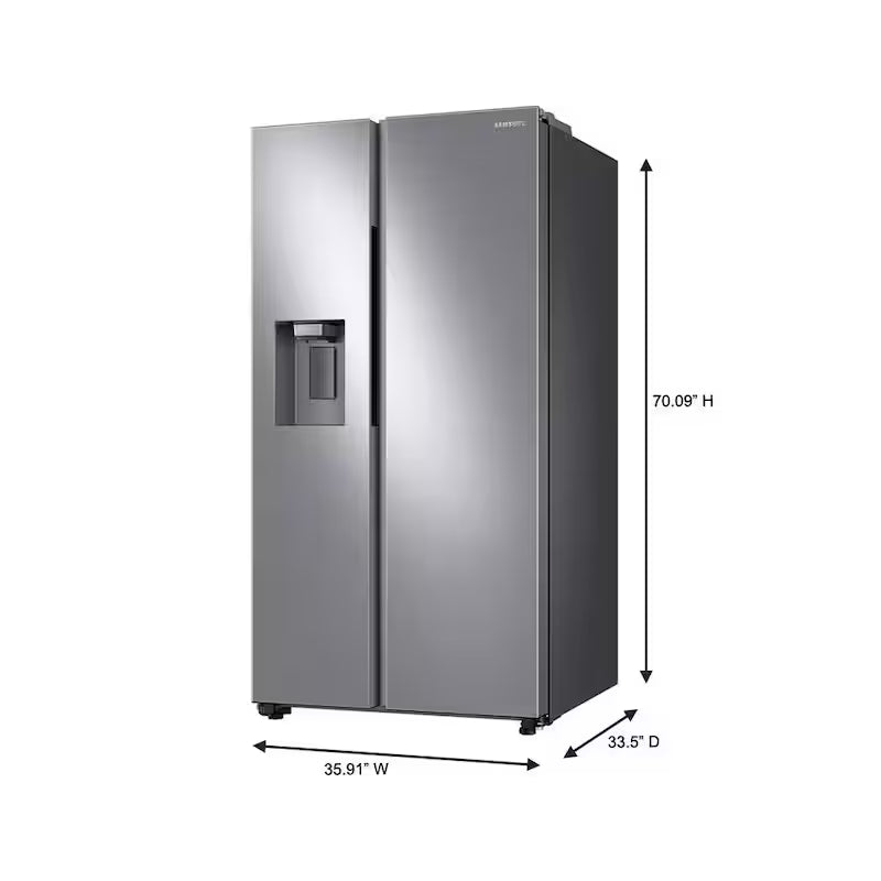 36 in. 27.4 cu. ft. Side by Side Refrigerator O260