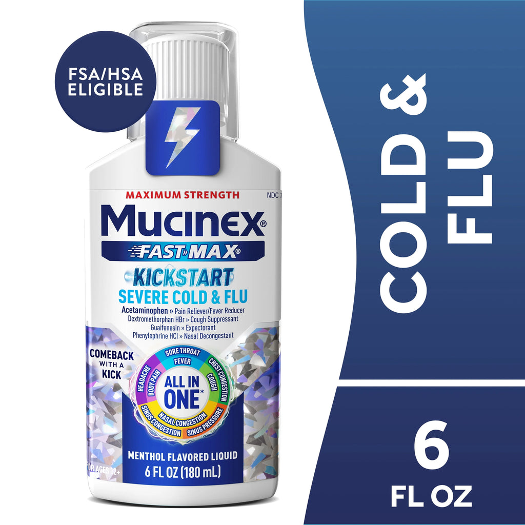 All in One Cold and Flu Medicine Menthol Flavor 6 fl oz R9219