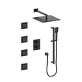 Matte Black Thermostatic Shower System Y474897
