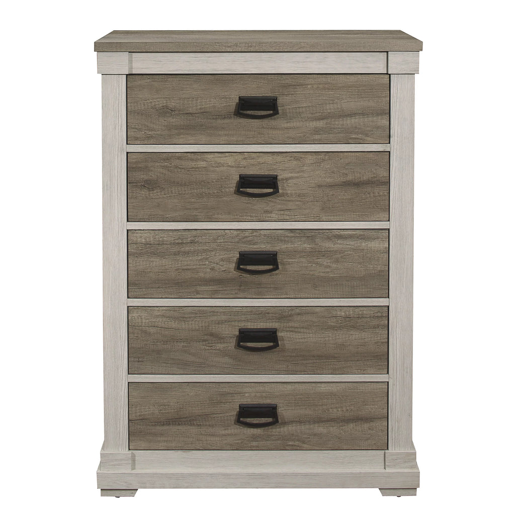 1pc Two-Tone Chest with Storage Drawers Z600
