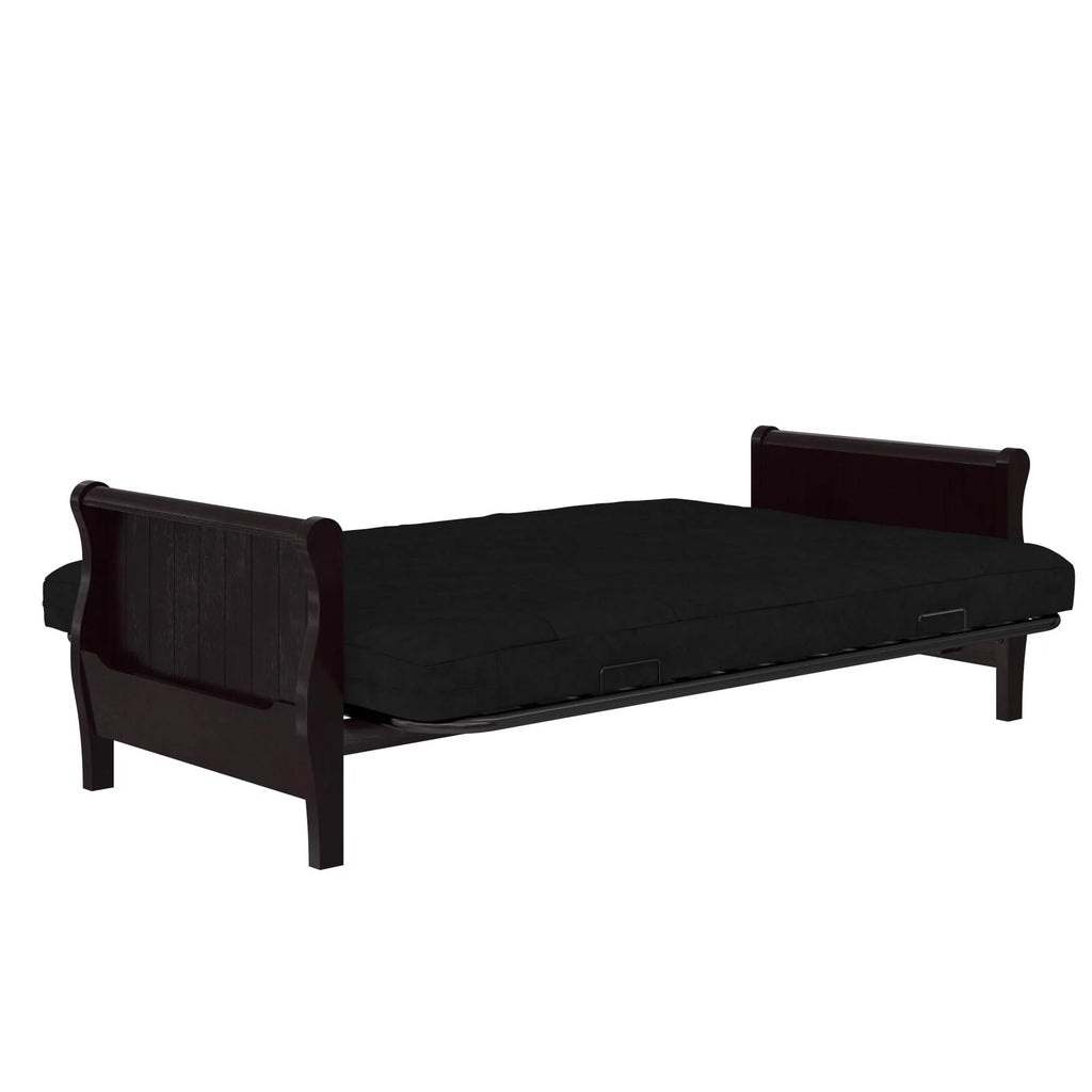 Black Full Size Quilted Microfiber Futon Mattress I951
