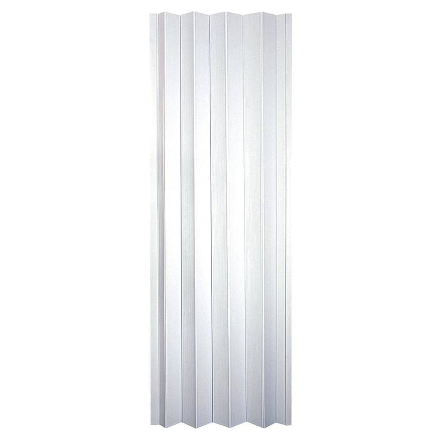 Vinyl Accordion Door Frost White M950923