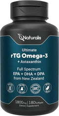1800mg Omega 3 Fish Oil 180 Softgels Z973926