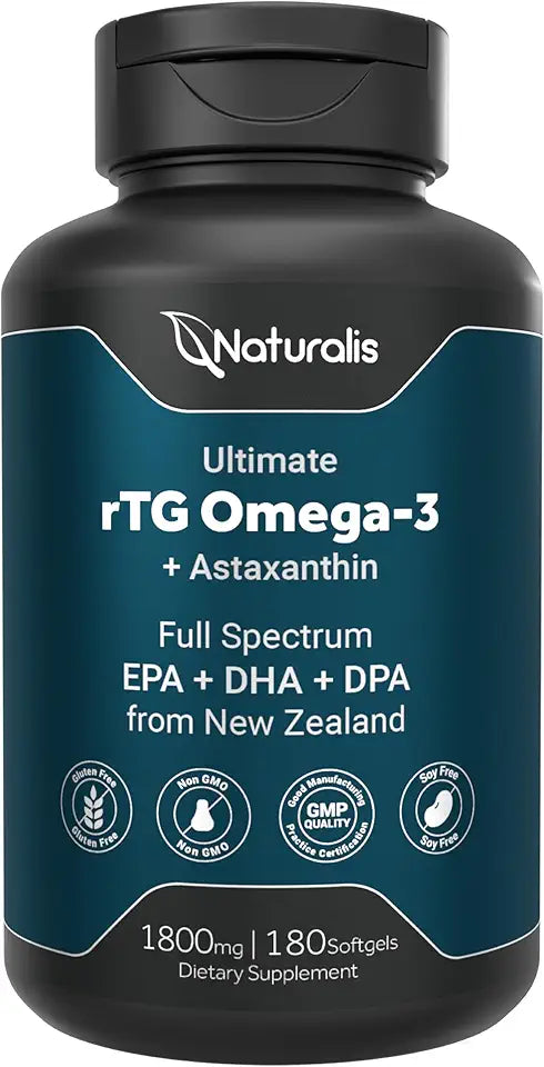 1800mg Omega 3 Fish Oil 180 Softgels Z973926