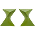 Green Plastic End Table Set Of 2 N34008