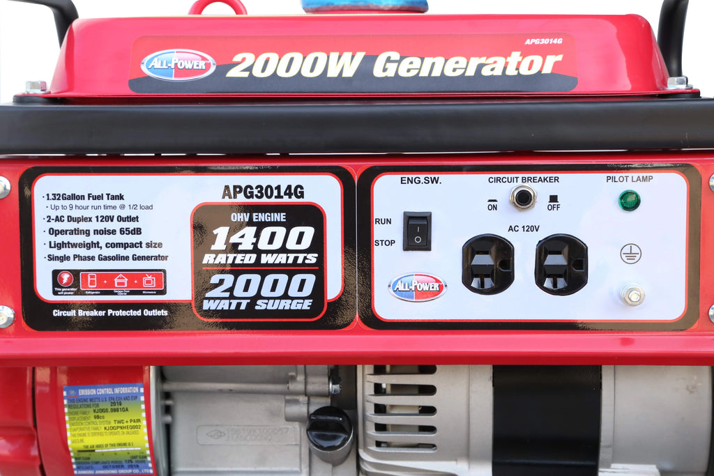 2000 Watt Portable Gas Powered Generator S71818