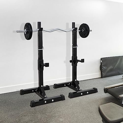 Adjustable Steel Squat Rack Pair 40''-66'' 550lbs X359141