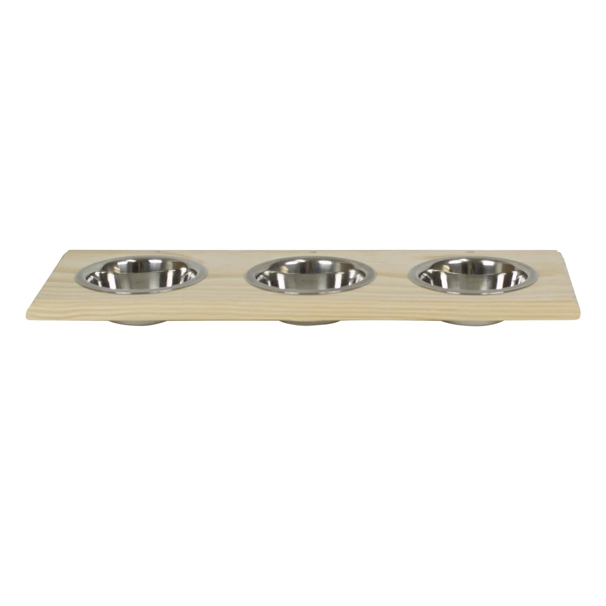 Unfinished Wood Pet Food Holder I766090