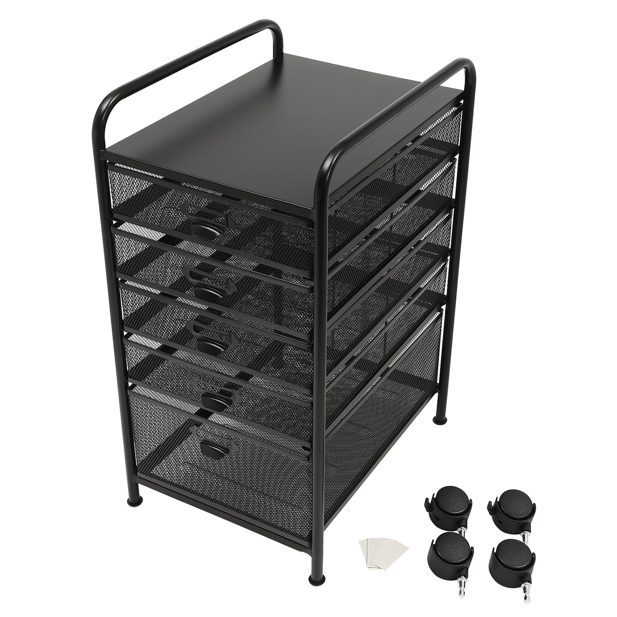 5 Drawer Black File Cabinet M54491