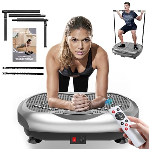 Vibration Plate Exercise Machine with Resistance Bands I319