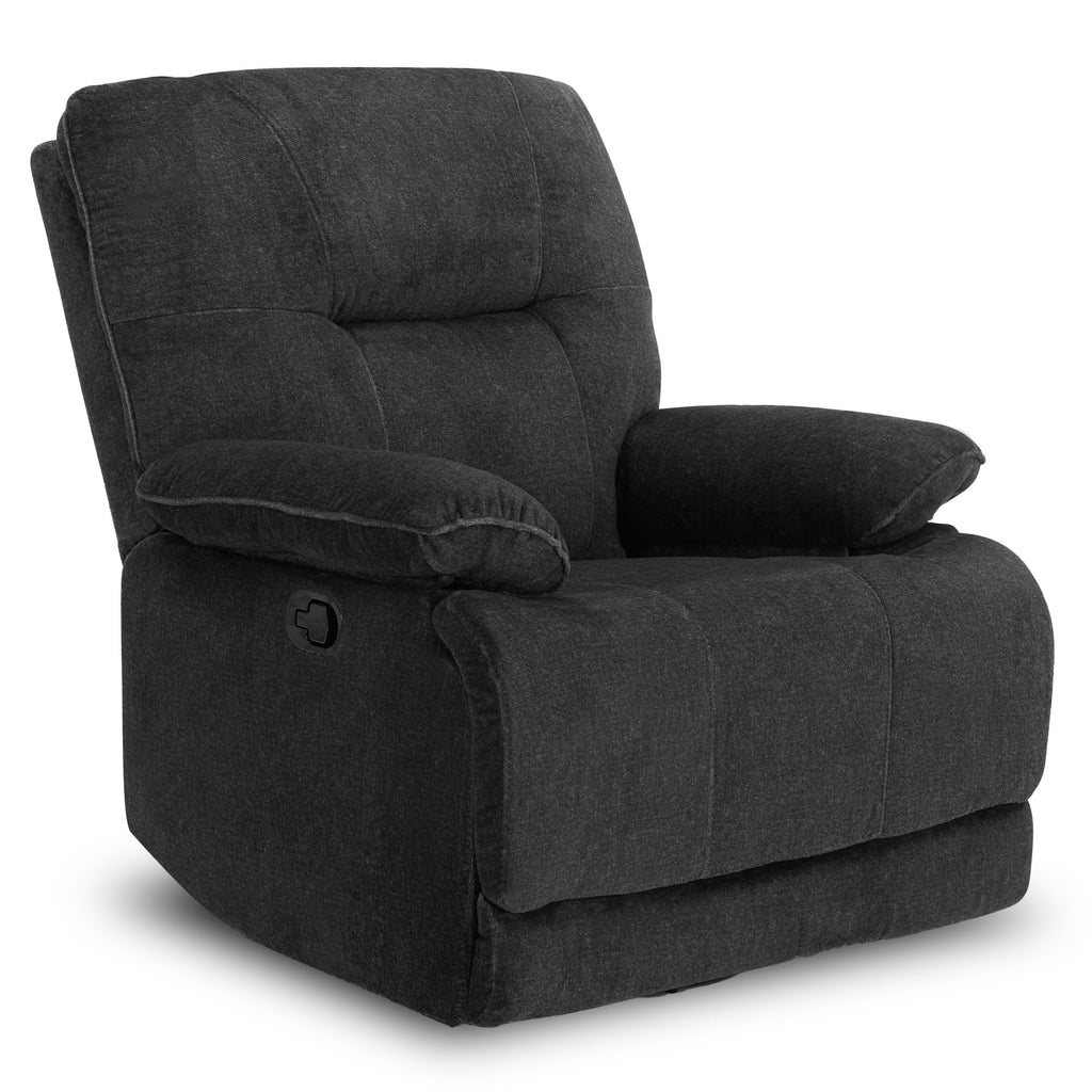 Dark Gray Swivel Glider Rocker Recliner I565055