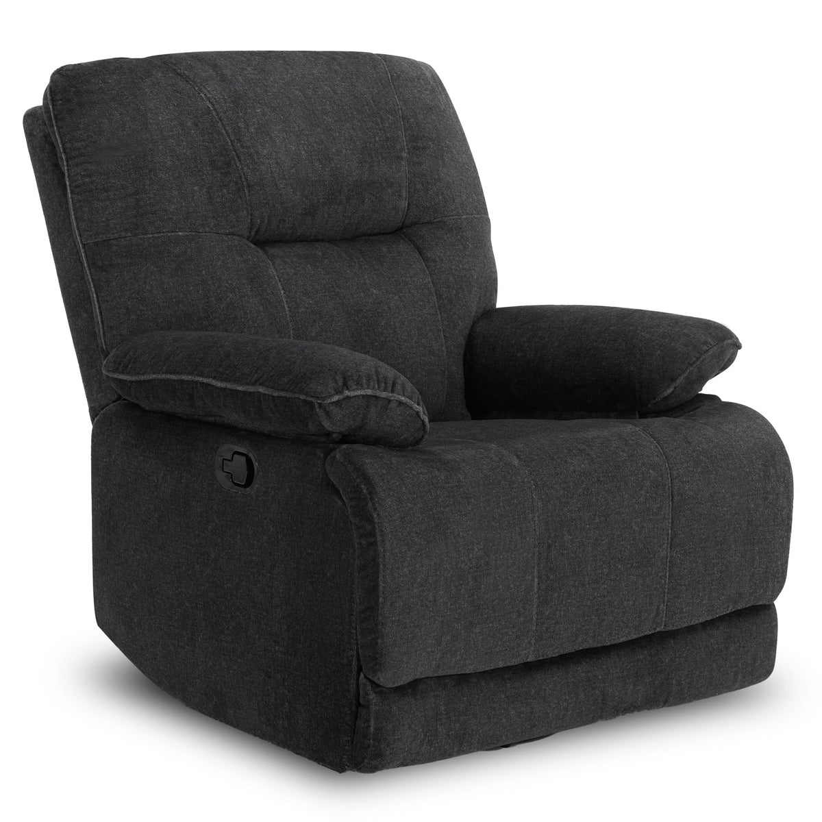Dark Gray Swivel Glider Rocker Recliner I565055