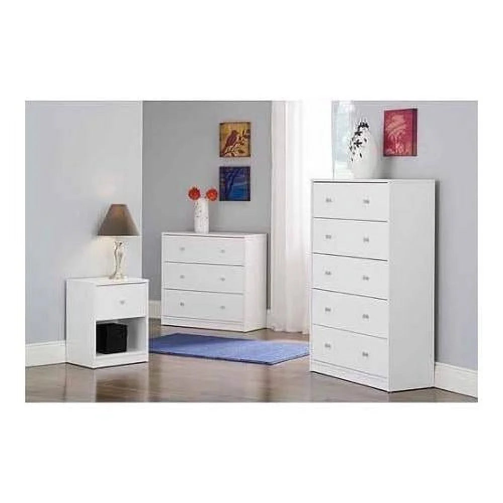 White 5-Drawer Dresser G616