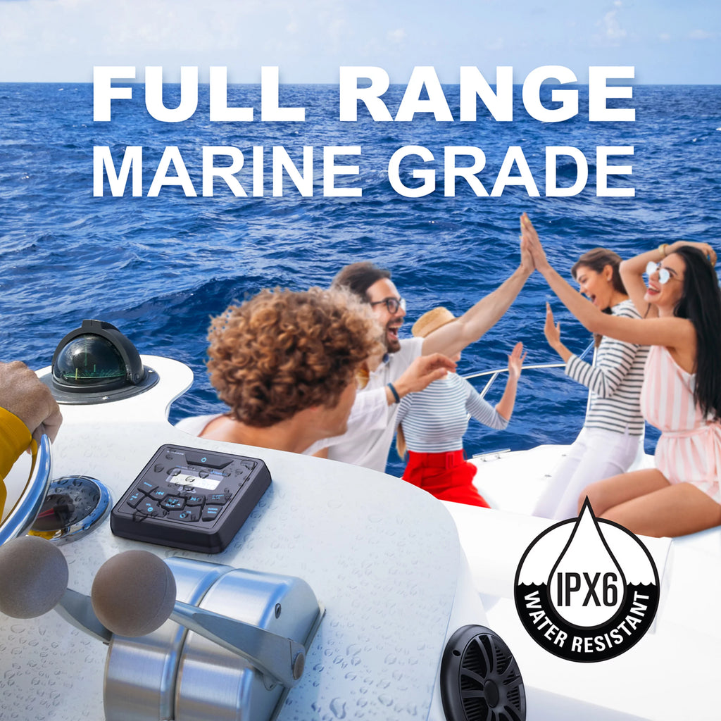 Marine Gauge Receiver Speakers, Bluetooth, No CD G5182