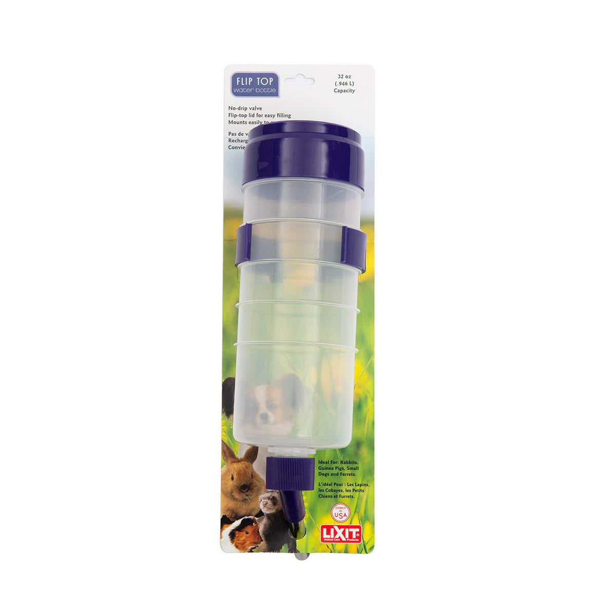 Quick Lock Flip Top Water Bottle with Valve S8662