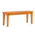 Oak Brown Wood Dining Bench L68772