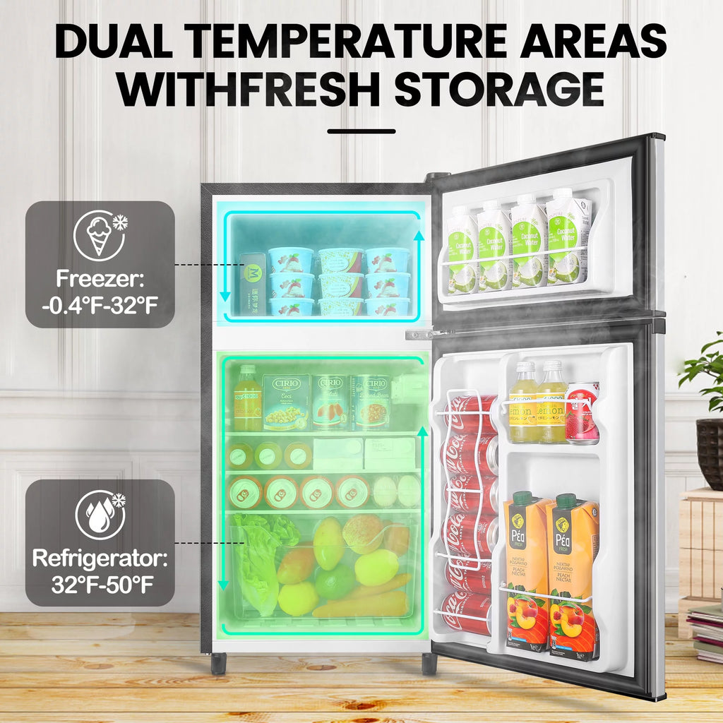 3.5 Cu ft Two Door Mini Fridge T968