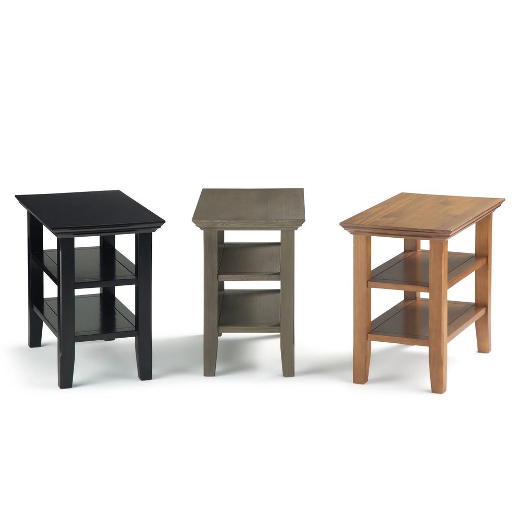 Light Golden Brown Wood Side Table U785000
