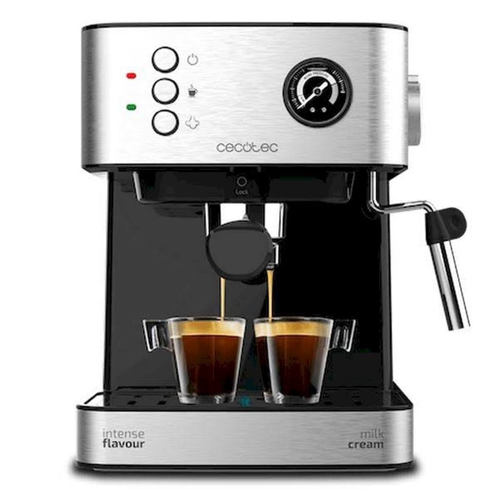 Manual Coffee Machine 1.5 L Silver Black H96115