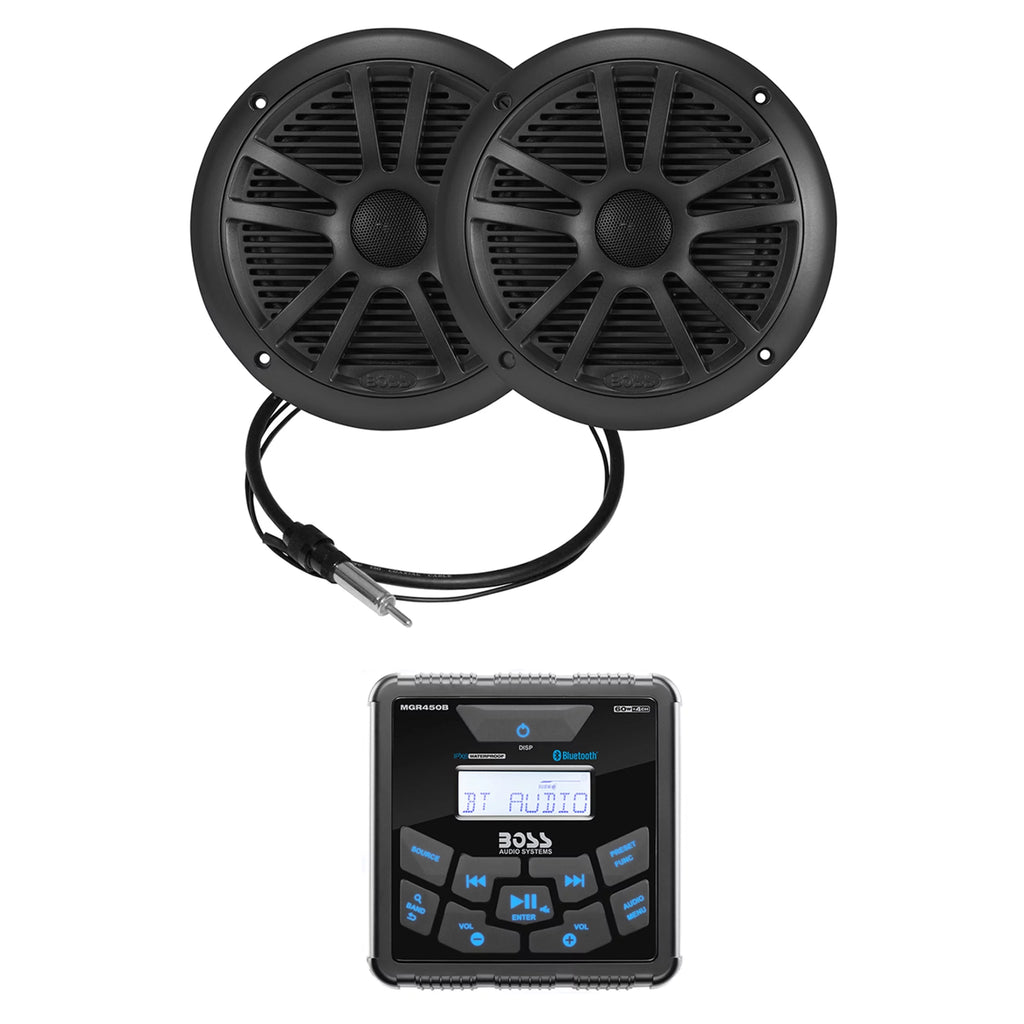 Marine Gauge Receiver Speakers, Bluetooth, No CD G5182
