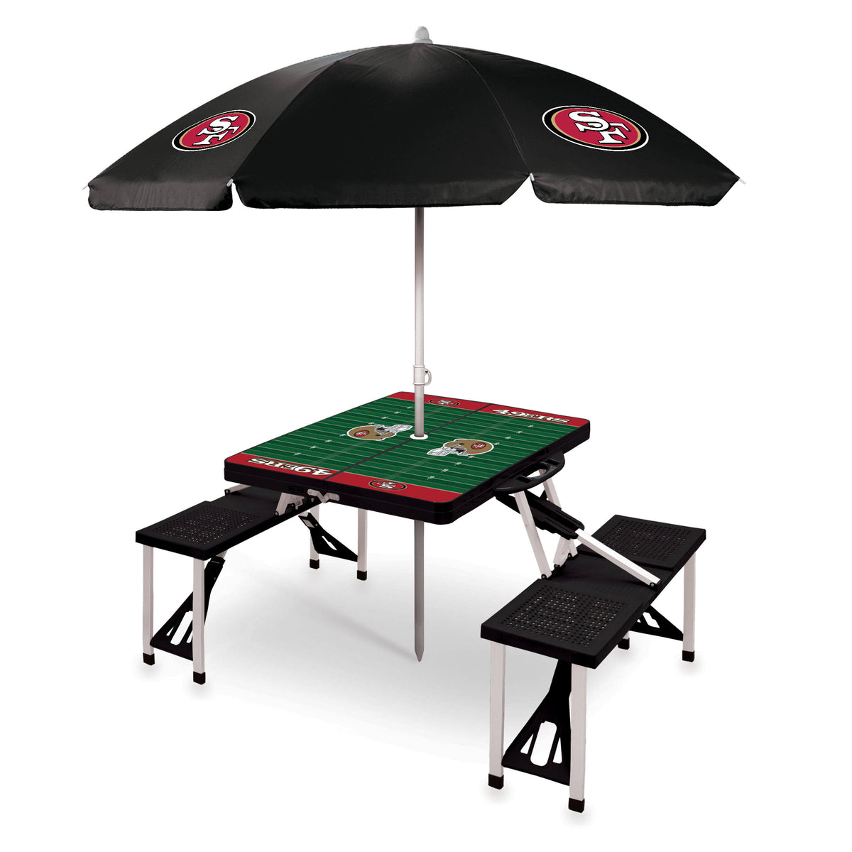 Picnic Table with Umbrella A851121