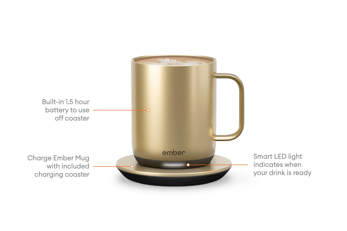 10 oz Copper Temperature Control Smart Mug Y80069