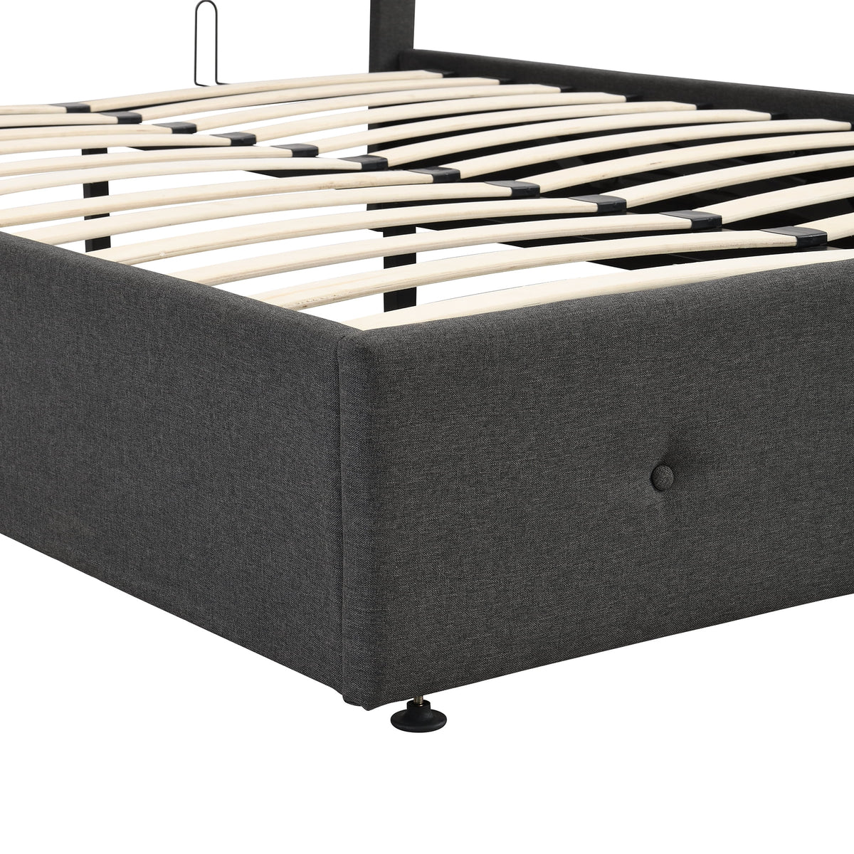 Upholstered Full Storage Platform Bed Y446