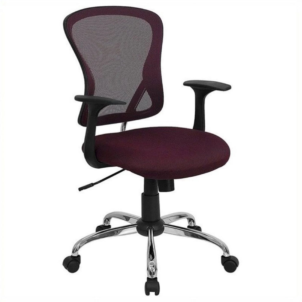 Mid-Back Mesh Office Chair with Chrome Finished Base K48097
