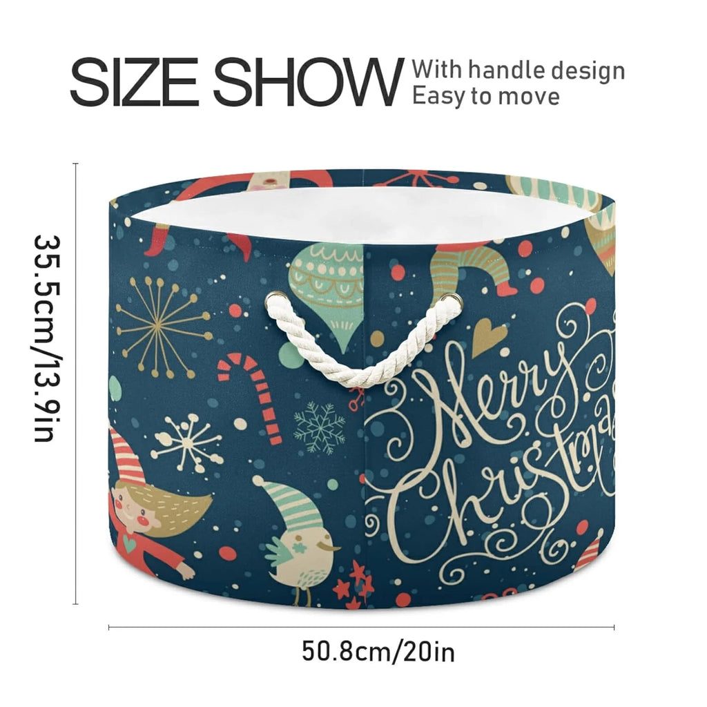 Collapsible Storage Basket with Handle, 20x20x14 in Z5466