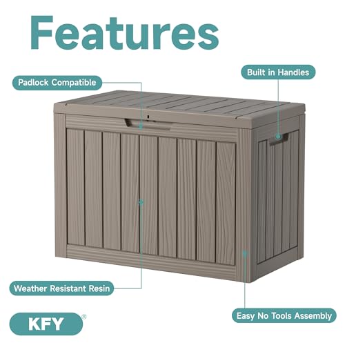 30 Gallon Waterproof Resin Deck Box L281