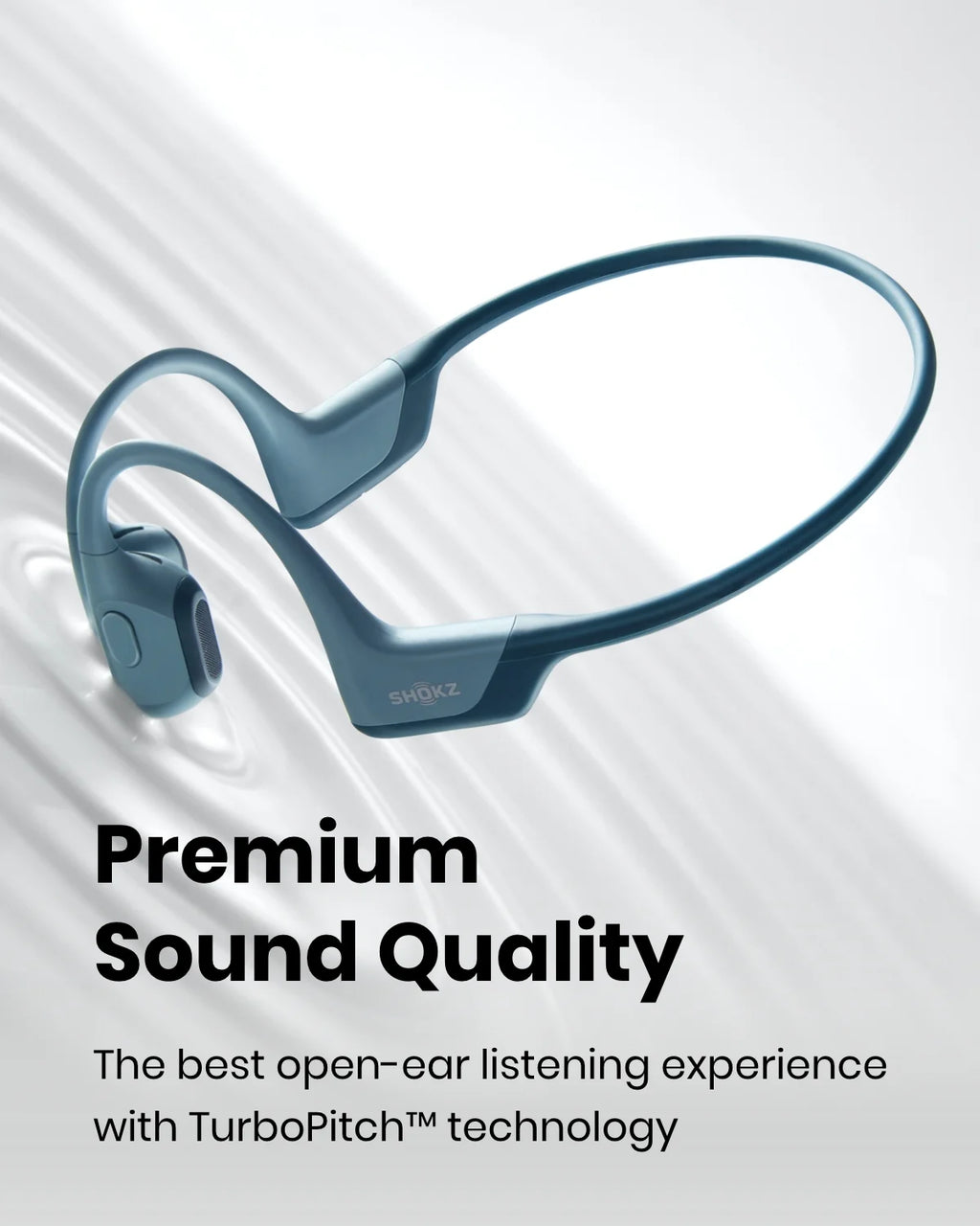 Black Bone Conduction Open Ear Bluetooth Headphones U90304