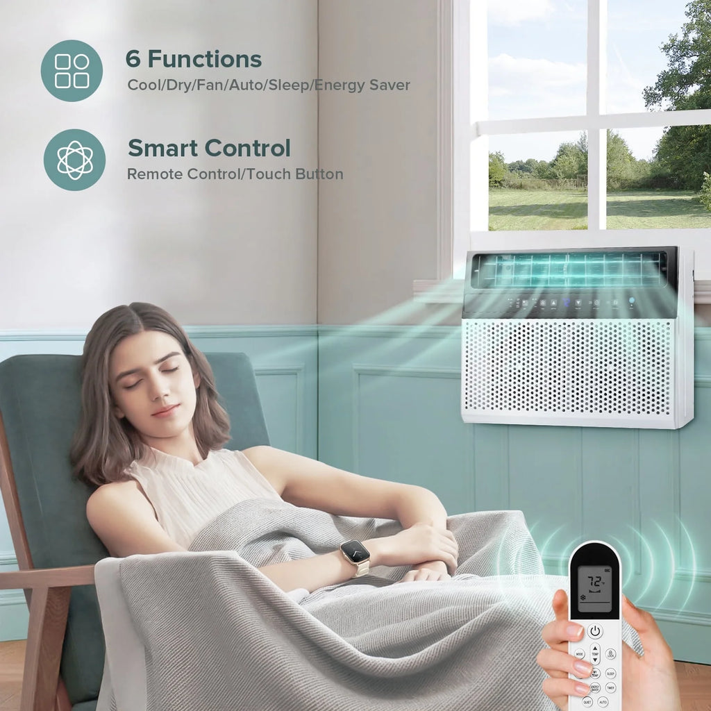 6000 BTU Window Air Conditioner with Wi-Fi & Remote, White A94806