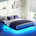 Queen Size LED Metal Platform Bed F2963