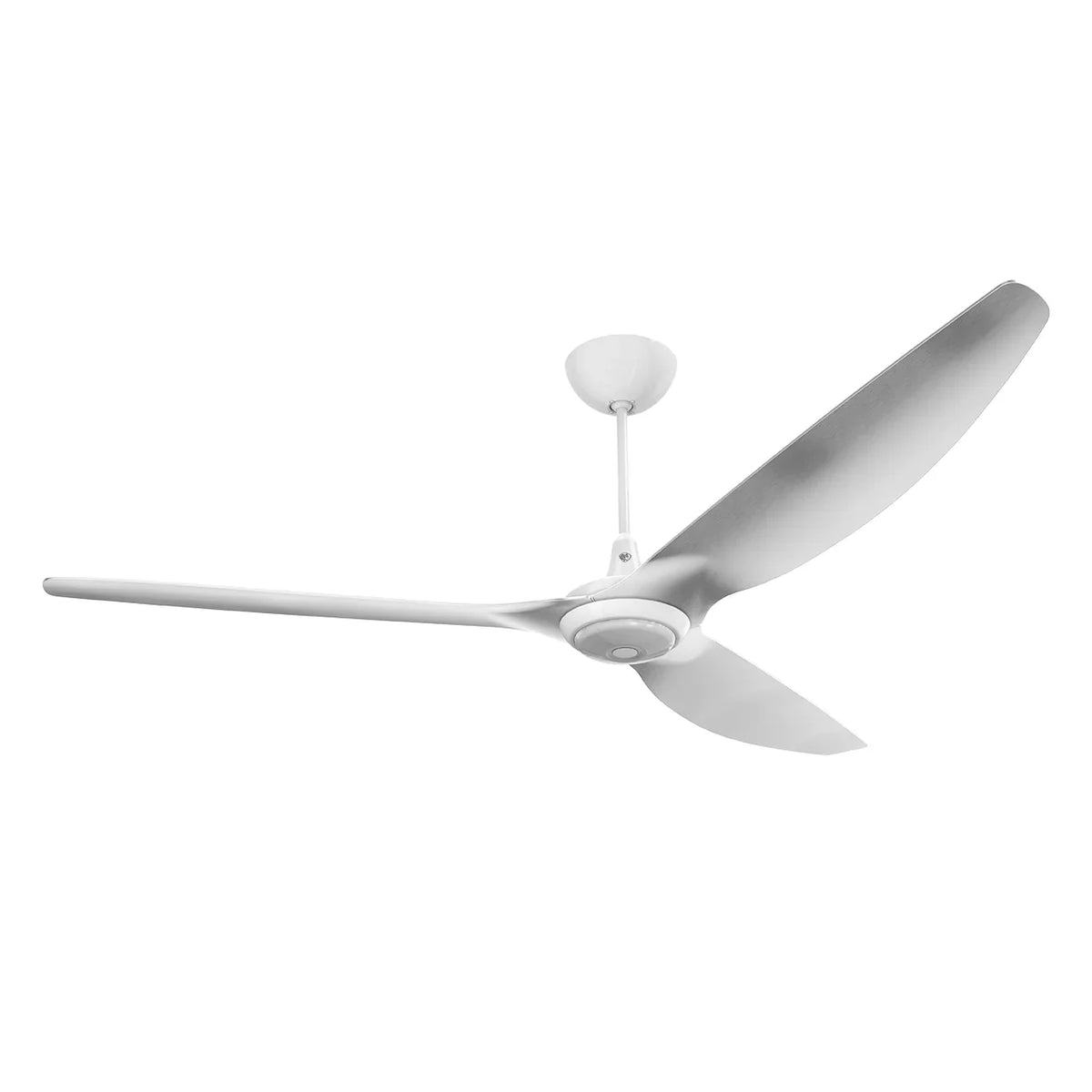 84 Ceiling Fan with Brushed Aluminum Blades and White Finish R456060