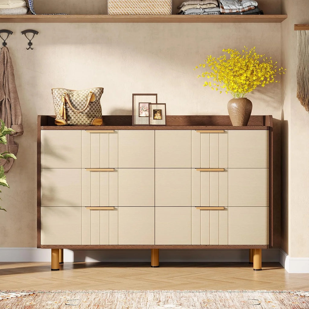 6 Drawer Wood Dresser D623