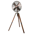 3 Speed Oscillating 16 in Stand Fan with Wood Tripod Legs V314352